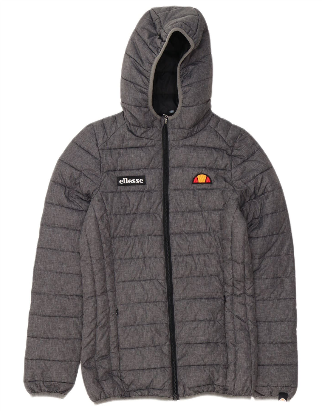 Ellesse Γυναικείο μπουφάν με κουκούλα UK 6 XS Γκρι Πολυεστέρας