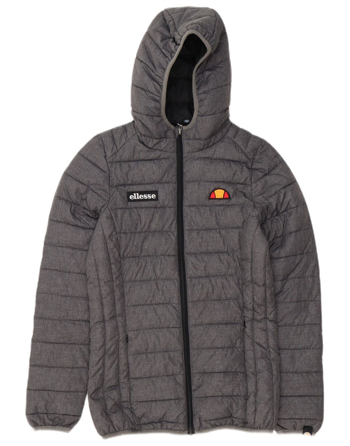 Ellesse Γυναικείο μπουφάν με κουκούλα UK 6 XS Γκρι Πολυεστέρας