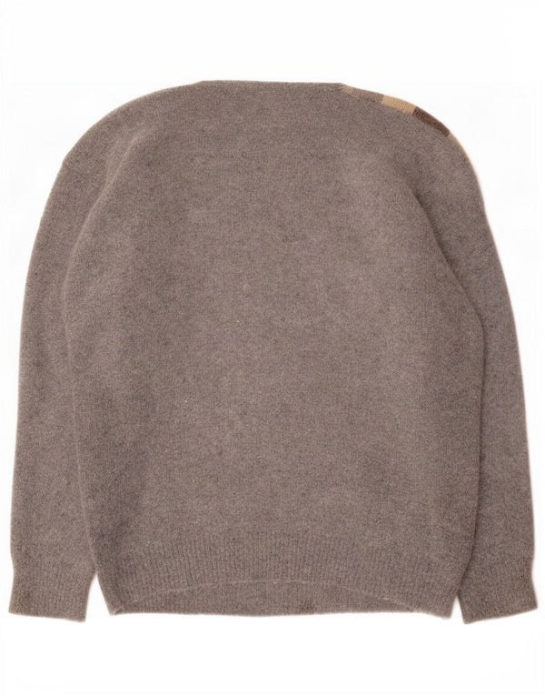 Γυναικείο πουλόβερ Louis London Crew Neck Jumper EU 38 Medium Grey Colourblock