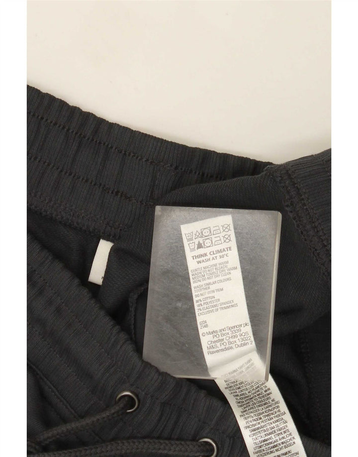 Marks & Spencer Γυναικεία φόρμα παντελόνια UK 16 Large Grey Cotton