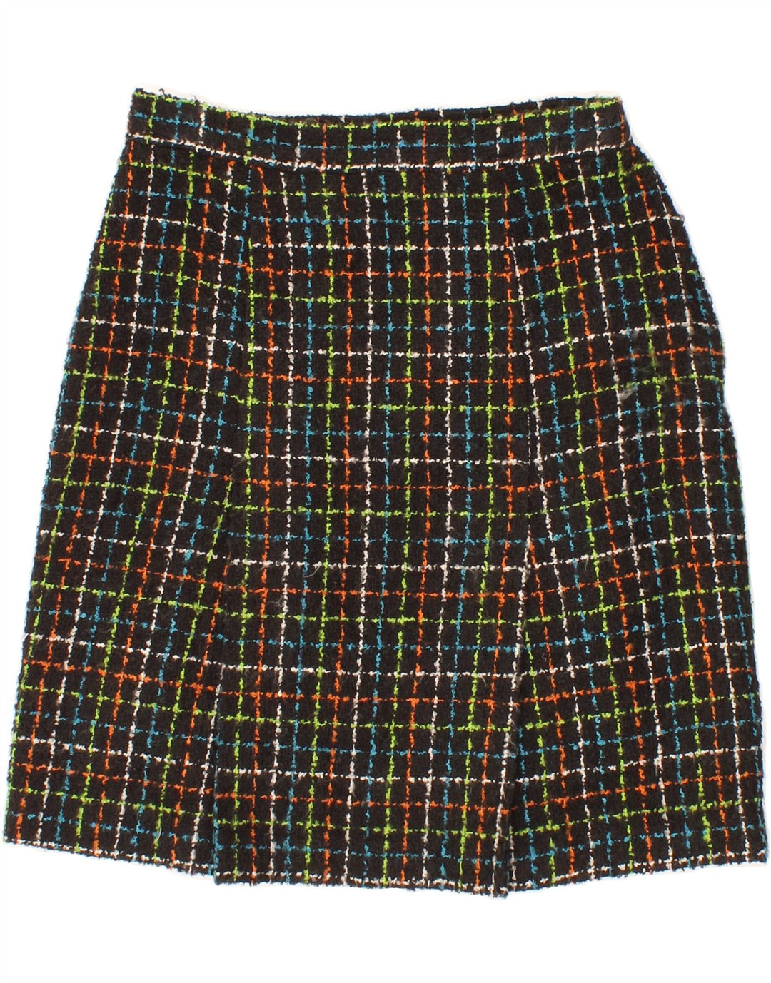 VINTAGE Womens Straight Skirt W26 Small Black Check Vintage Vintage and Second-Hand Vintage from Messina Hembry 