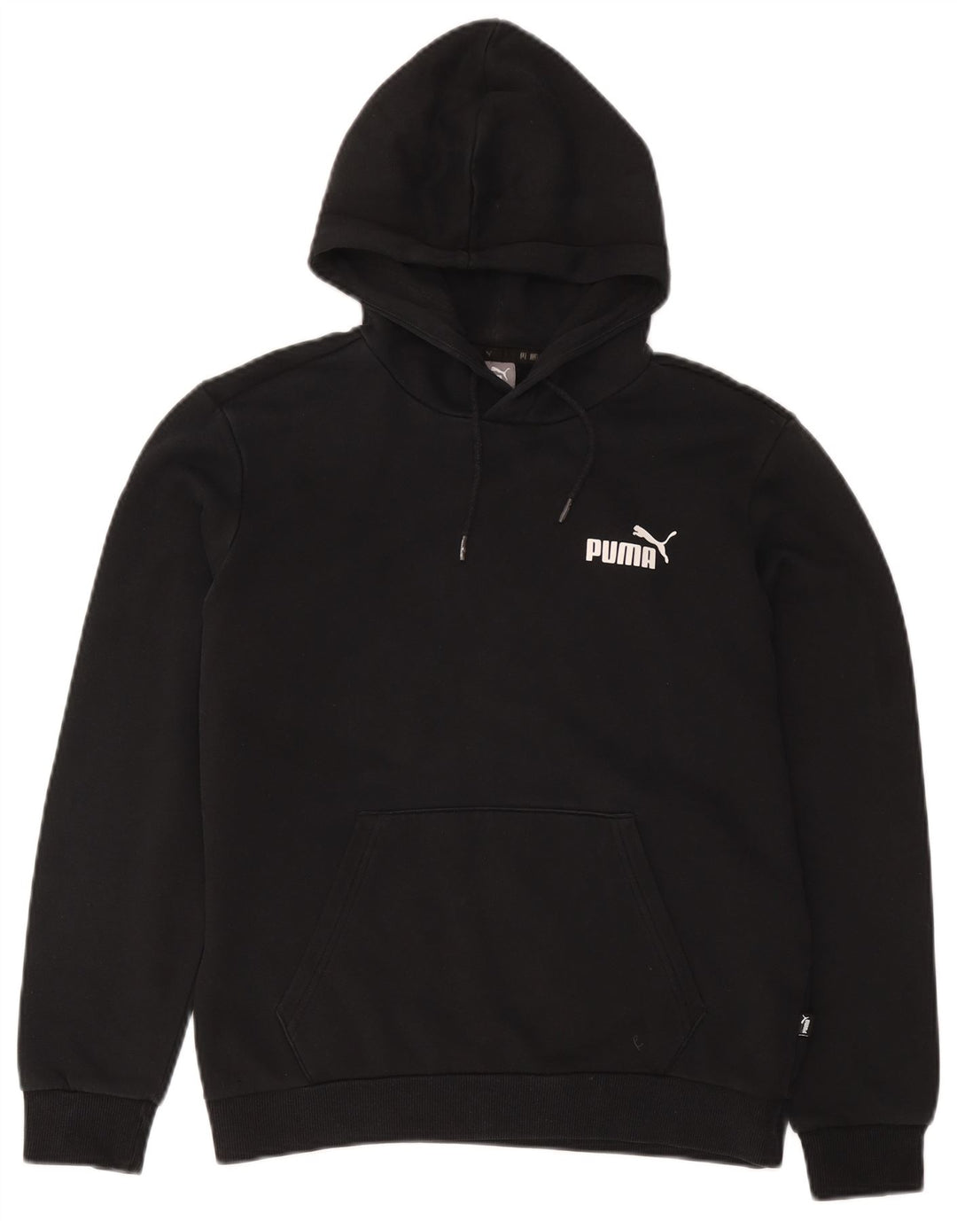 Ανδρικό κουκούλα Puma, μαύρο βαμβακερό