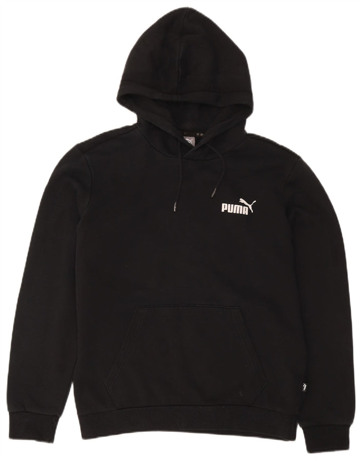 Ανδρικό κουκούλα Puma, μαύρο βαμβακερό
