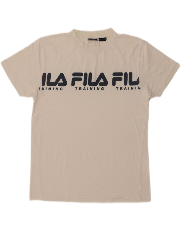 Ανδρικό γραφικό T-Shirt Fila Top Large Λευκό
