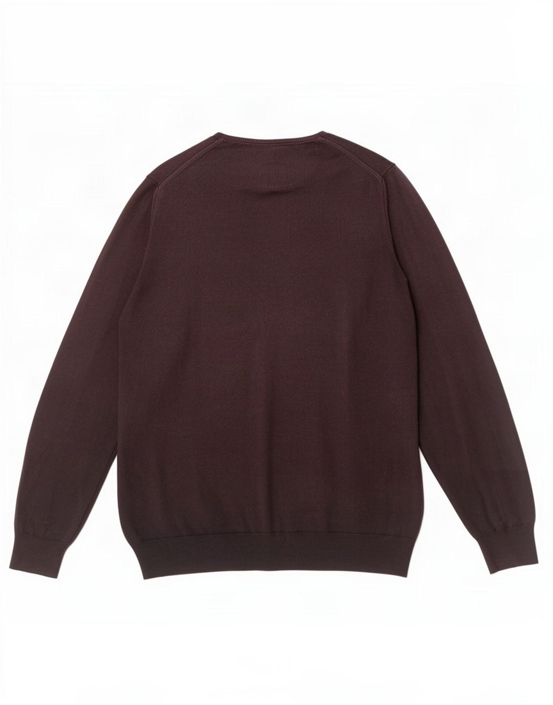 Ανδρικό πουλόβερ Zara Regular Fit Crew Neck Jumper Μεγάλο Καφέ