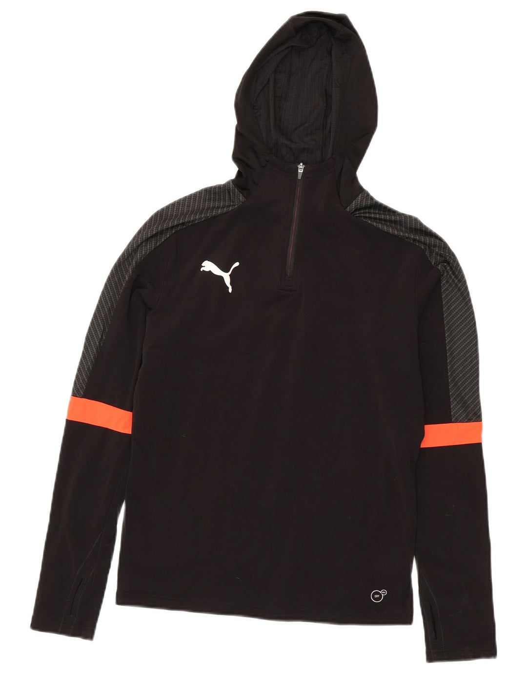 Puma Boys φόρμα πουλόβερ με κουκούλα με φερμουάρ τοπ 13-14 ετών Μαύρο