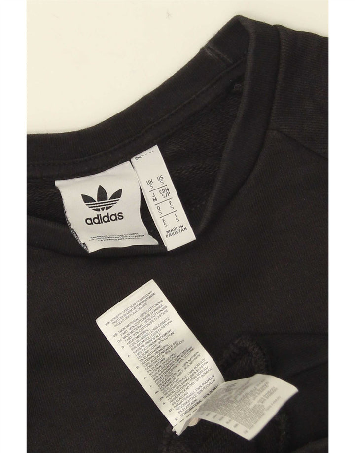 Ανδρικό φούτερ Adidas Jumper Μικρό μαύρο βαμβακερό