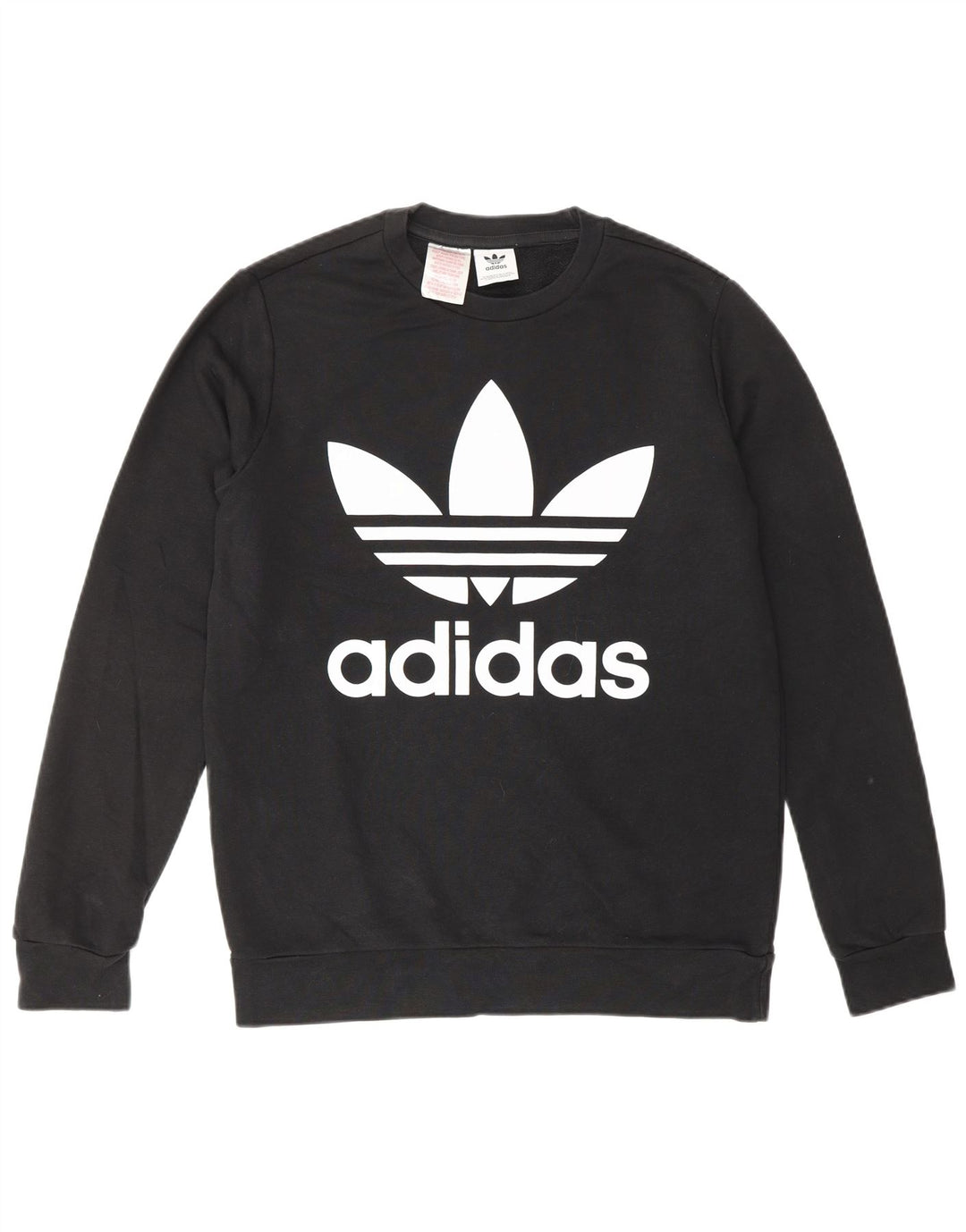 Ανδρικό γραφικό φούτερ ADIDAS Jumper Μικρό μαύρο βαμβακερό