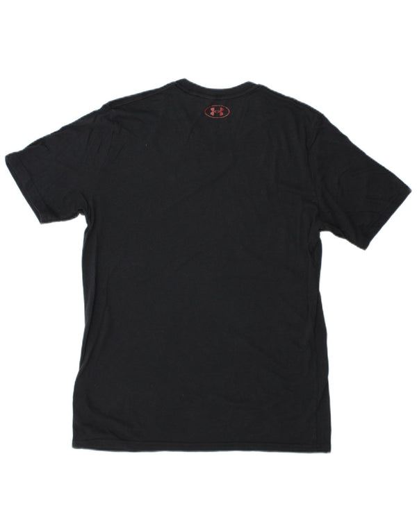 Under Armour Ανδρικό Heat Gear Graphic T-Shirt Top από μεσαίο μπλε ναυτικό βαμβακερό