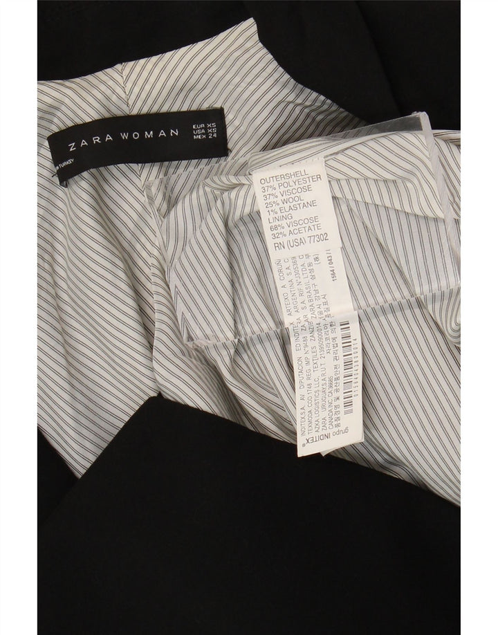 Zara Γυναικείο Μπουφάν Blazer UK 6 XS Μαύρο Πολυεστέρας