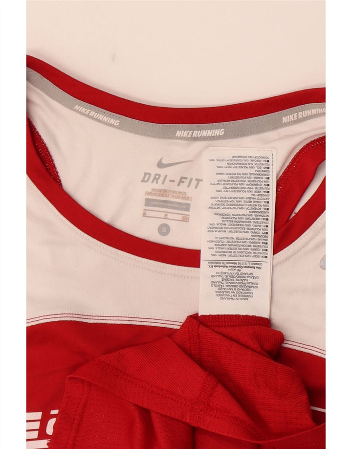 Γυναικείο γραφικό γιλέκο Nike Top 10 Small Red Colourblock Πολυεστέρας