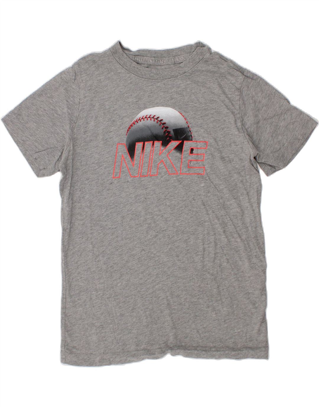 NIKE Boys Graphic T-Shirt Top 10-11 Years Medium Grey Cotton Vintage Nike and Second-Hand Nike from Messina Hembry 