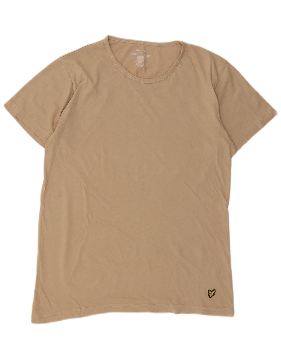 Ανδρικό T-Shirt Lyle & Scott Τοπ μεσαίο μπεζ βαμβακερό