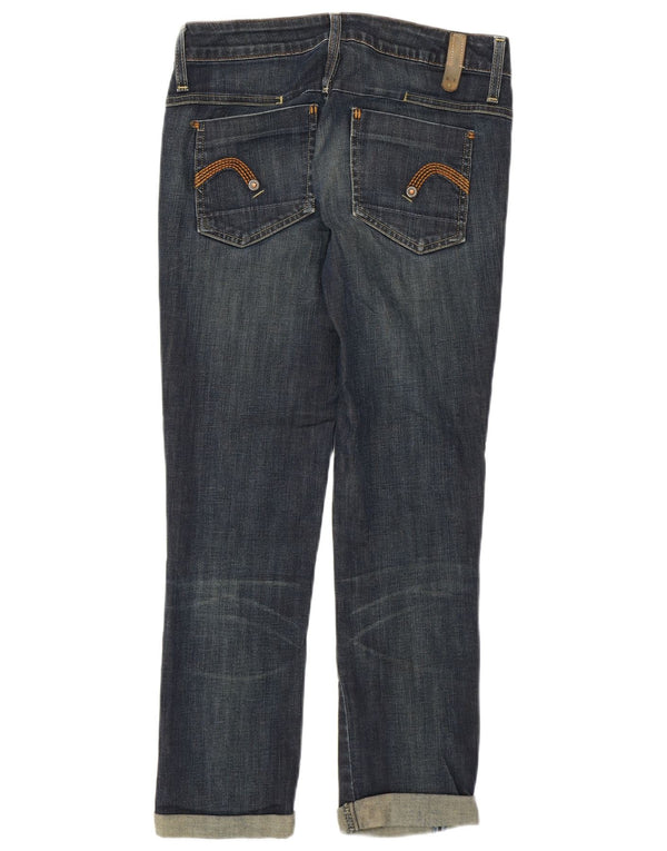 G-STAR Γυναικείο Crop Slim Jeans W27 L26 Μπλε βαμβακερό