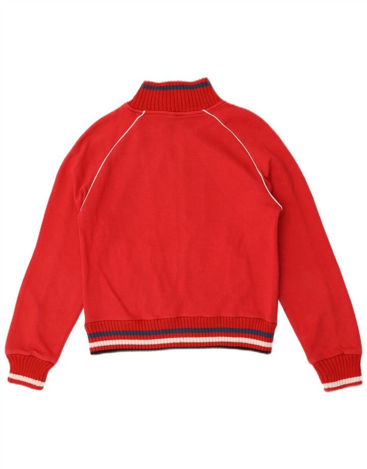 Lotto Γυναικεία αθλητική φόρμα Top Jacket UK 12 Βαμβακερό μεσαίο κόκκινο ριγέ
