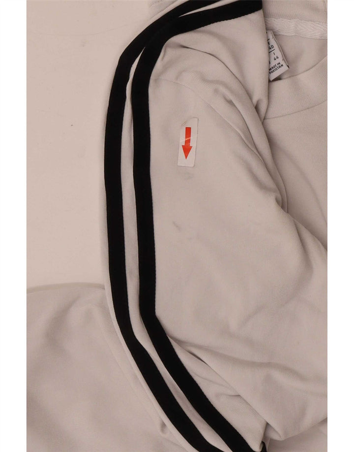 Adidas Γυναικείο τοπ μακρυμάνικο UK 12 Medium White