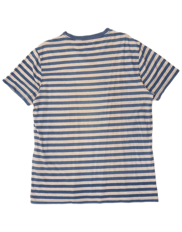 Ανδρικό T-Shirt Levi's Top XL Μπλε ριγέ βαμβακερό