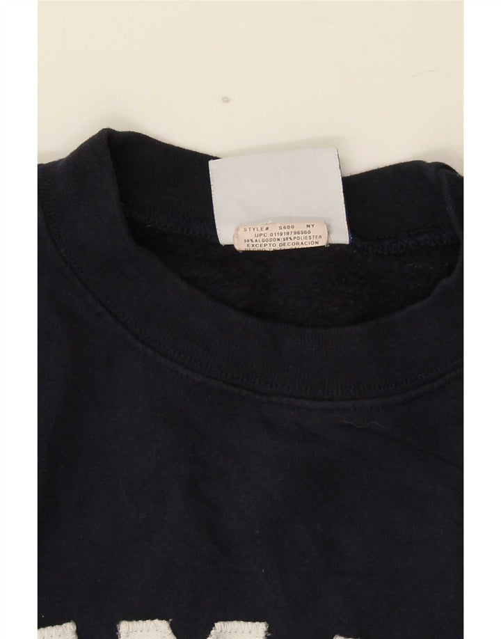 Champion Mens Summit Graphic Φούτερ Jumper Small Navy Blue Cotton