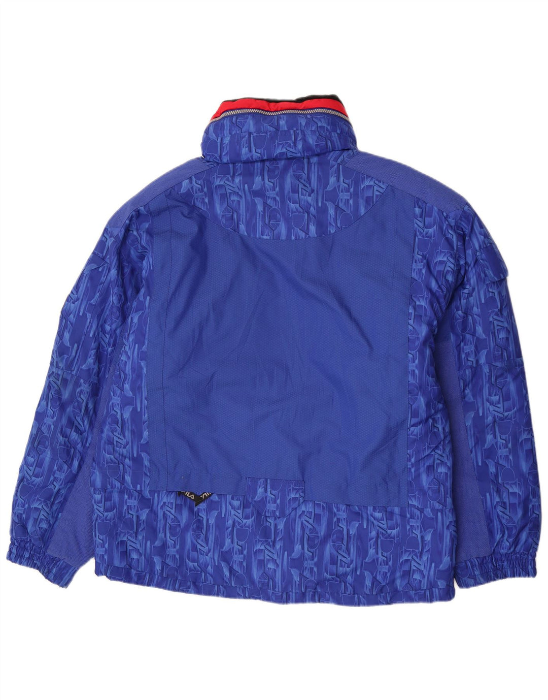 Fila Γυναικείο Μπουφάν Σκι IT 54 3XL Μπλε Γεωμετρικό