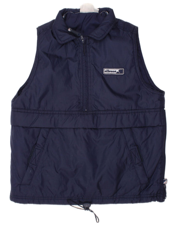 Ellesse Boys Pullover Gilet 10-11 Years Navy Blue Polyester