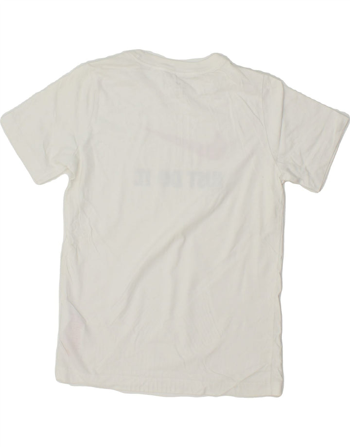 NIKE Boys Graphic T-Shirt Top 10-11 Years Medium  White Cotton Vintage Nike and Second-Hand Nike from Messina Hembry 