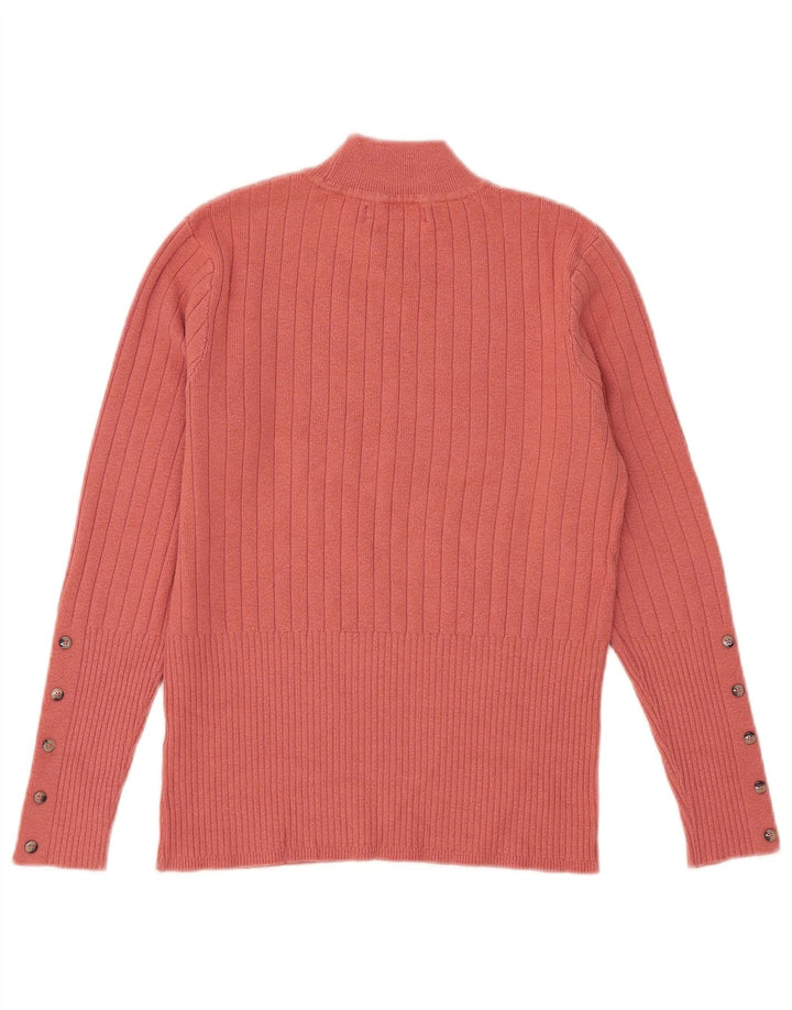 Marks & Spencer Γυναικείο πουλόβερ με λαιμό χελώνα UK 12 Medium Pink