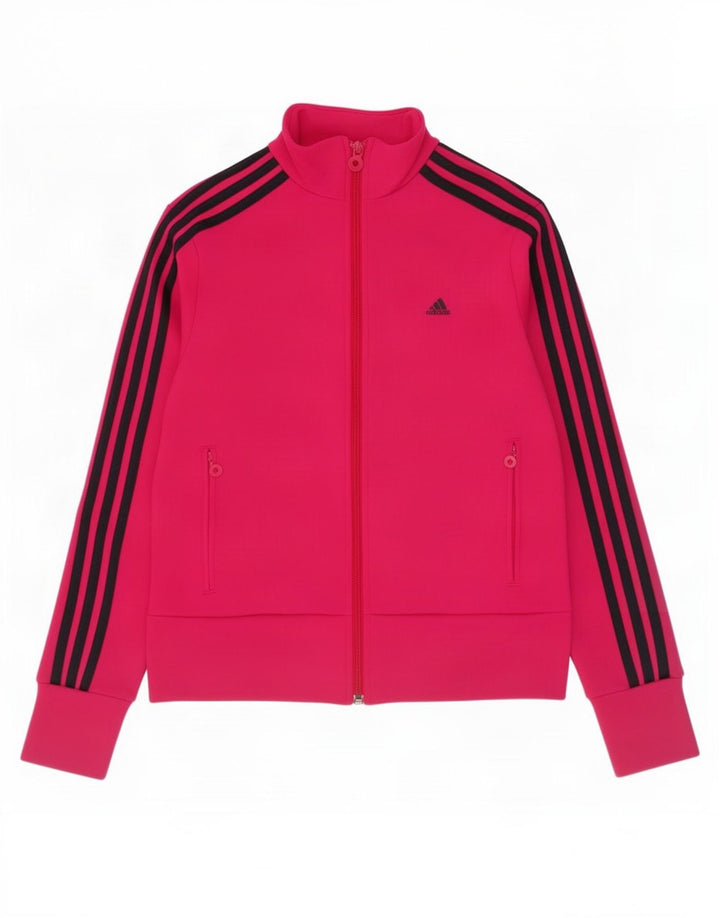 Γυναικεία αθλητική φόρμα Adidas Top Jacket UK 12 Medium Pink Polyester