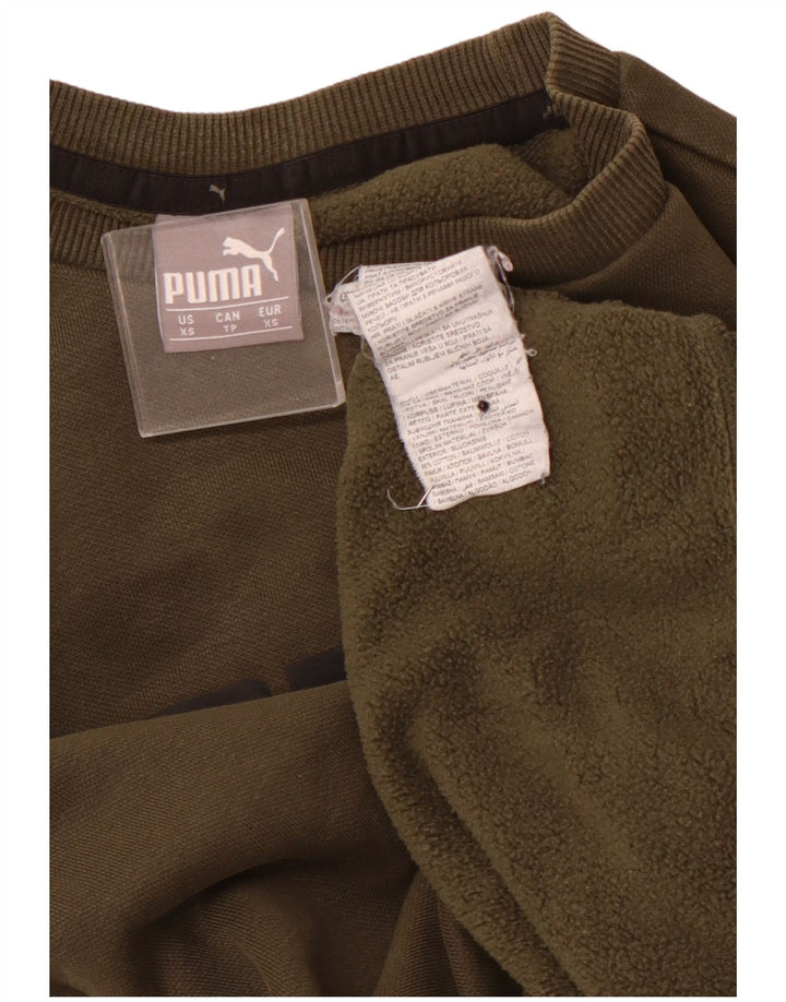 Ανδρικό γραφικό φούτερ PUMA Jumper XS Χακί βαμβακερό
