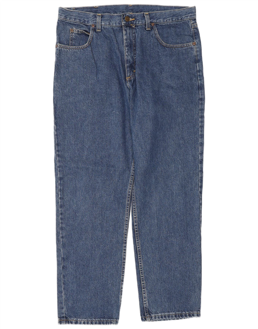 Lee Mens Straight Jeans W36 L30 Blue Cotton