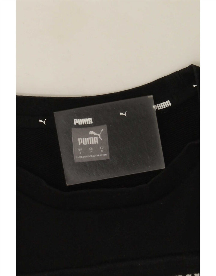 Γυναικείο γραφικό φούτερ Puma Jumper UK 10 Small Black Colourblock