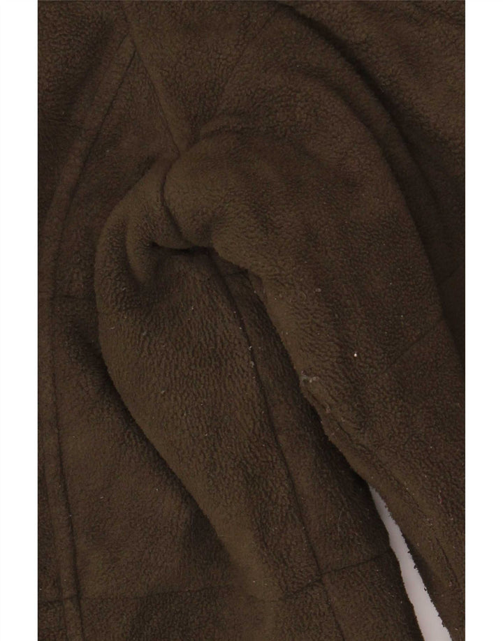 Marks & Spencer Γυναικείο Fleece Jacket UK 12 Medium Green Polyester