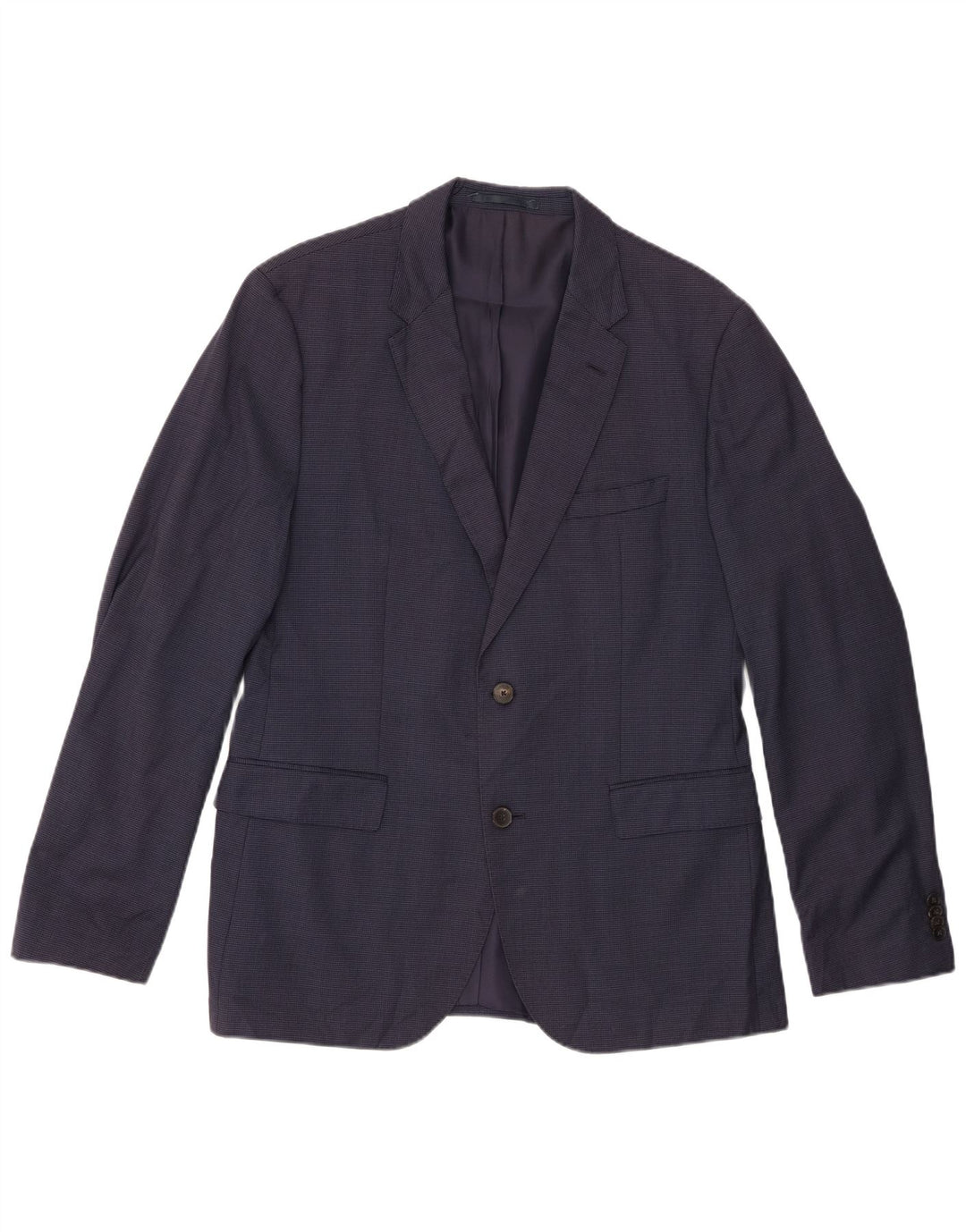 HUGO BOSS Ανδρικό σακάκι μπλέιζερ με 2 κουμπιά EU 52 XL Navy Blue Check Wool