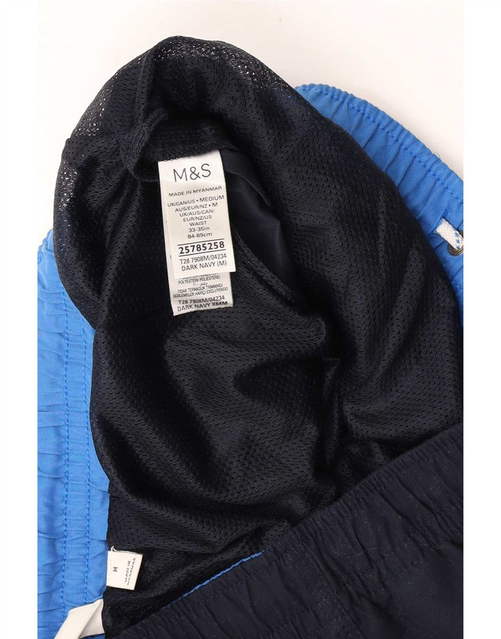 Ανδρικό σορτς κολύμβησης Marks & Spencer με μεσαίο μπλε ναυτικό πολυεστέρα