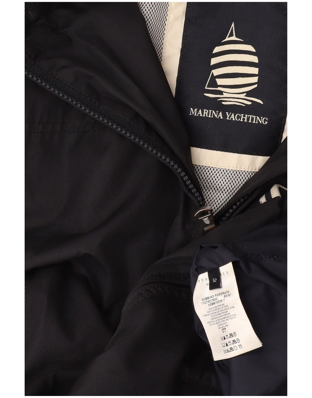 Marina Yachting Ανδρικό Bomber Jacket IT 52 XL Navy Blue Polyester