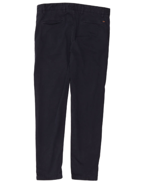 Ανδρικό HUGO BOSS Slim παντελόνι Chino W36 L31 Navy Blue Cotton