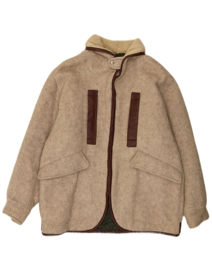 Ανδρικό παλτό Vintage Loose Fit Windbreaker UK 38 Medium Beige