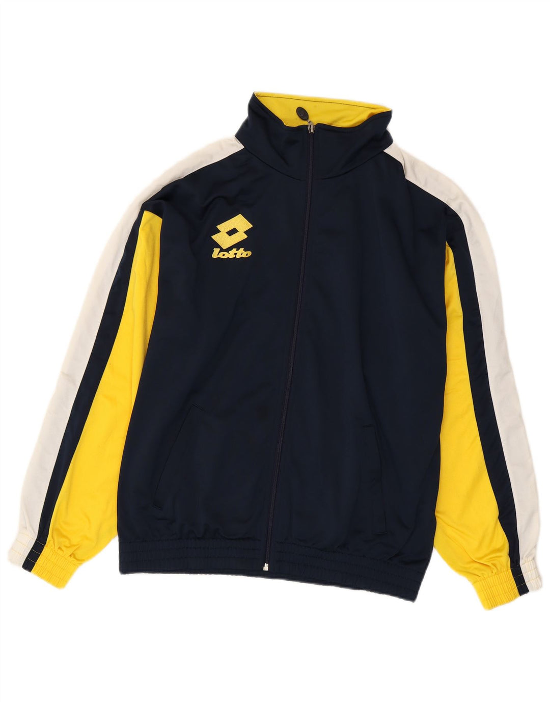 Ανδρική φόρμα γραφικών Lotto Top Jacket Medium Navy Blue Colourblock