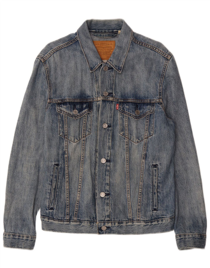 Ανδρικό τζιν μπουφάν Levi's UK 38 Medium Blue Cotton