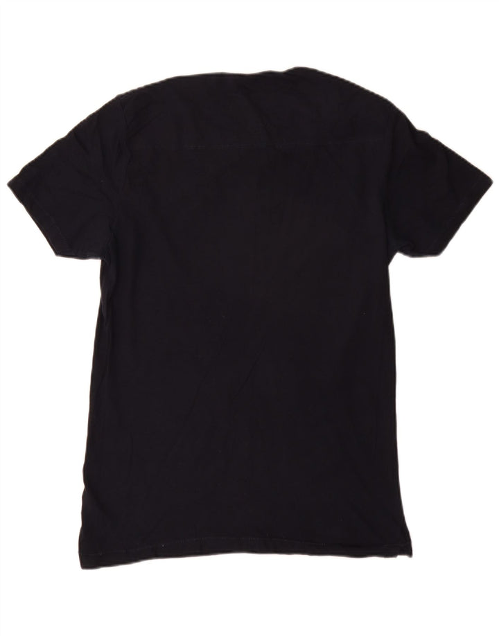 Ανδρικό T-Shirt French Connection Τοπ μεσαίο μπλε ναυτικό βαμβακερό