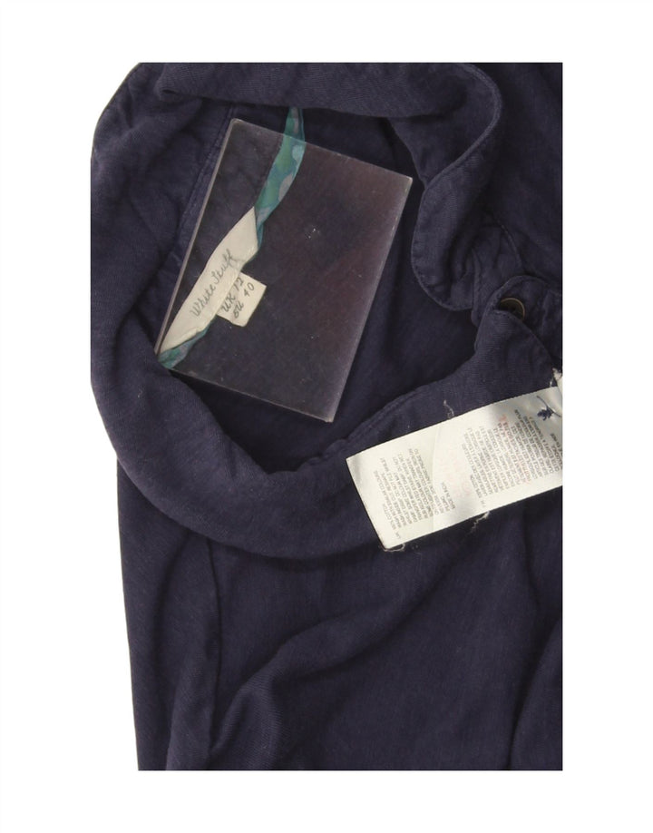White Stuff Γυναικείο Πουκάμισο UK 12 Medium Navy Blue βαμβακερό