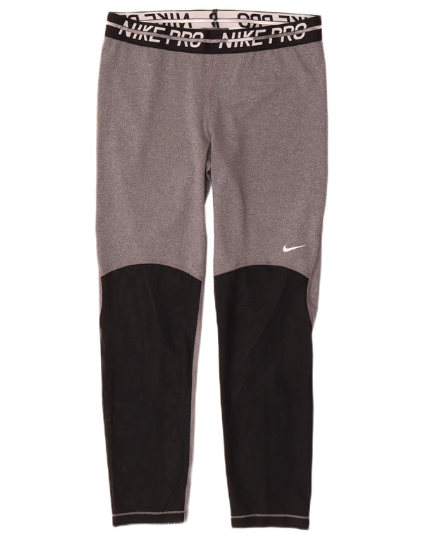 Γυναικεία κολάν Nike Dri Fit Graphic UK 14 Medium Grey Colourblock