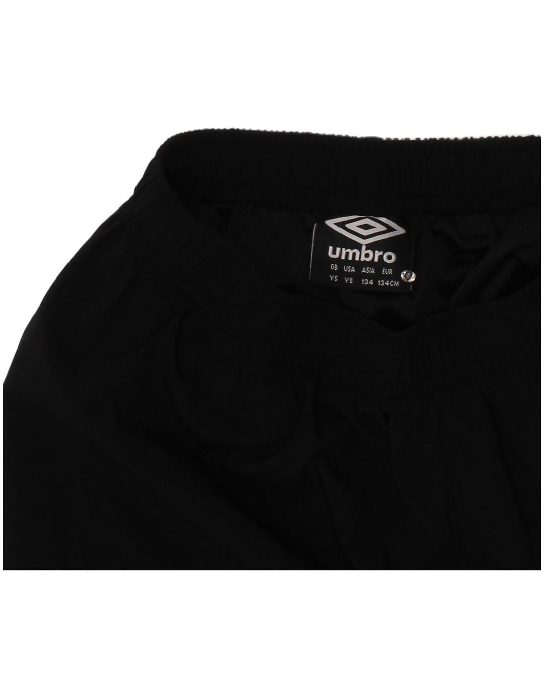 Αθλητικό σορτς UMBRO για αγόρια 8-9 ετών Μαύρο Πολυεστέρα