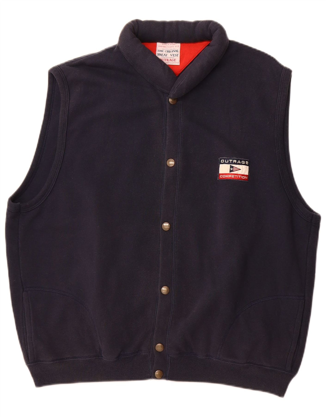 Ανδρική Αμάνικη αθλητική φόρμα Outrage Top Jacket 2XL Navy Blue Cotton