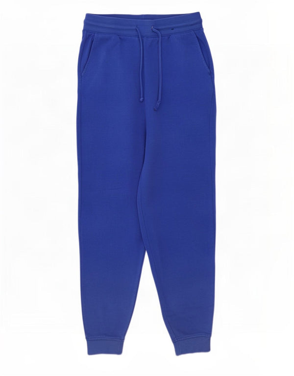 Marks & Spencer Γυναικεία φόρμα παντελόνια Joggers UK 10 Small Blue Cotton