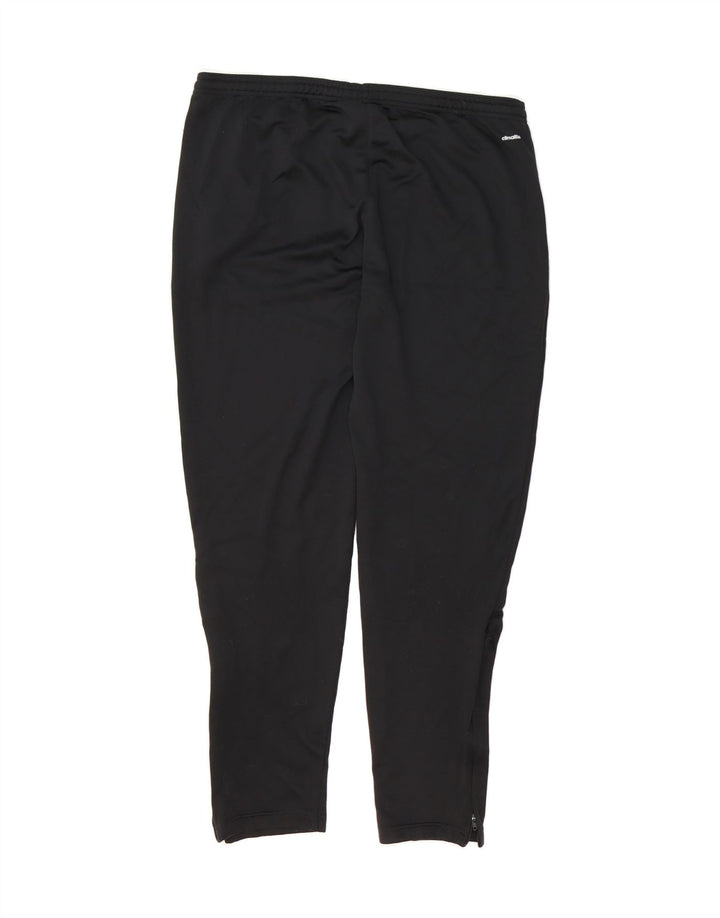ADIDAS Womens Climalite Tracksuit Trousers UK 16/18 Large  Black Polyester Vintage Adidas and Second-Hand Adidas from Messina Hembry 