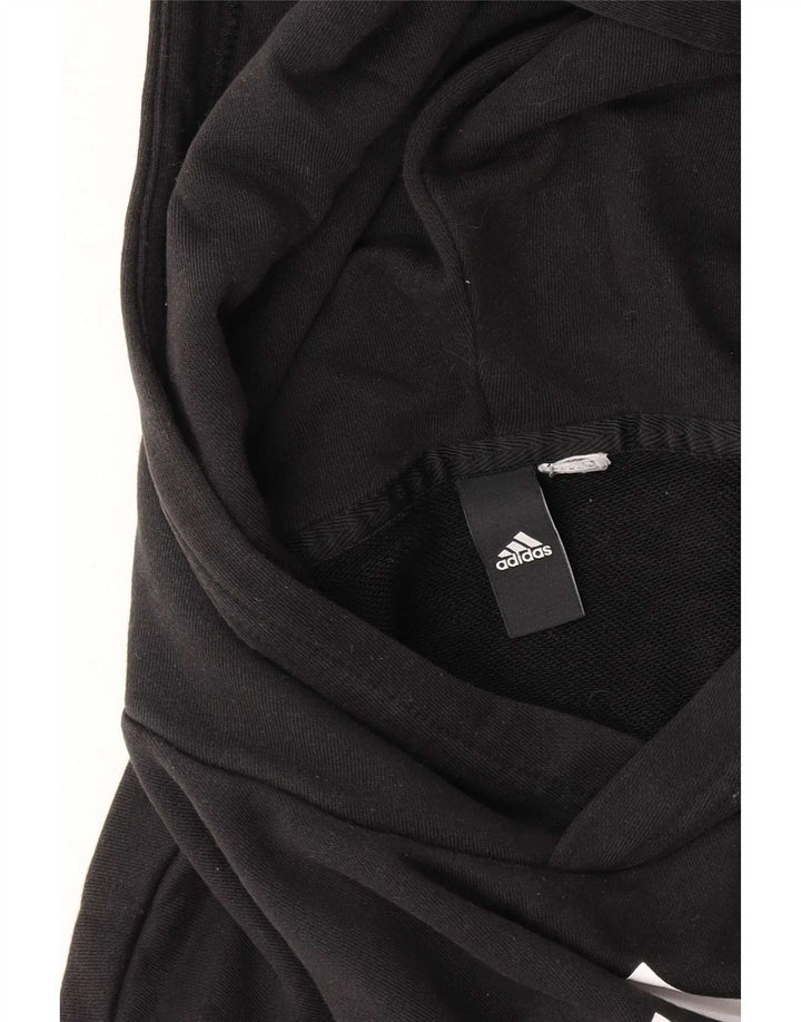 Ανδρικό γραφικό κουκούλα Adidas Μικρό Μαύρο