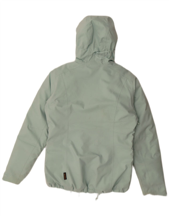 Jack Wolfskin γυναικείο μπουφάν με κουκούλα μεγάλου μεγέθους padded UK 8/10 Small Green