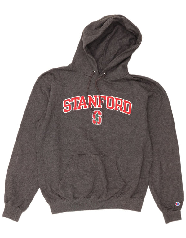 Champion Mens Stanford Graphic Hoodie Jumper Μεσαίο γκρι βαμβακερό