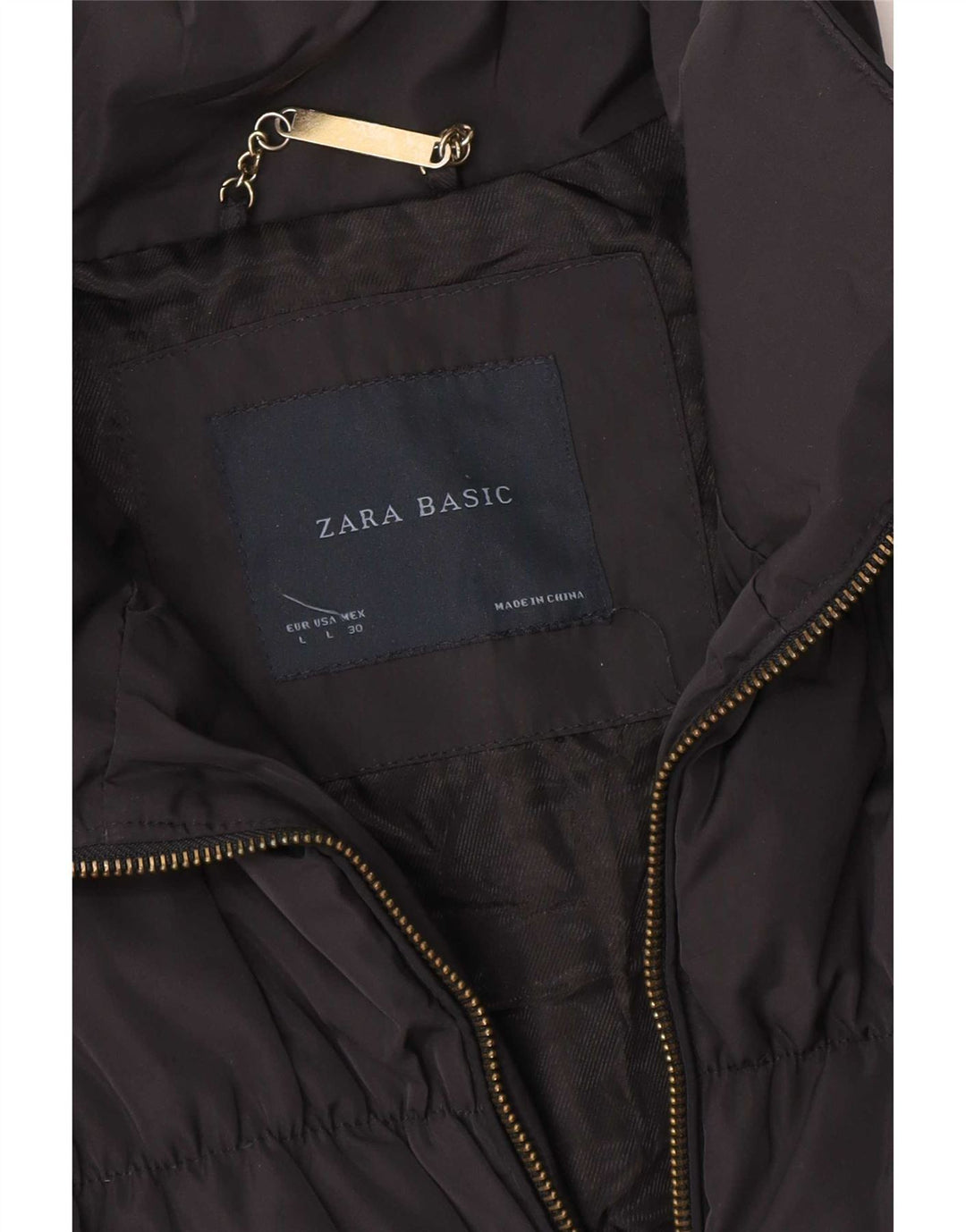 Zara Γυναικείο μπουφάν UK 14 Large Navy Blue