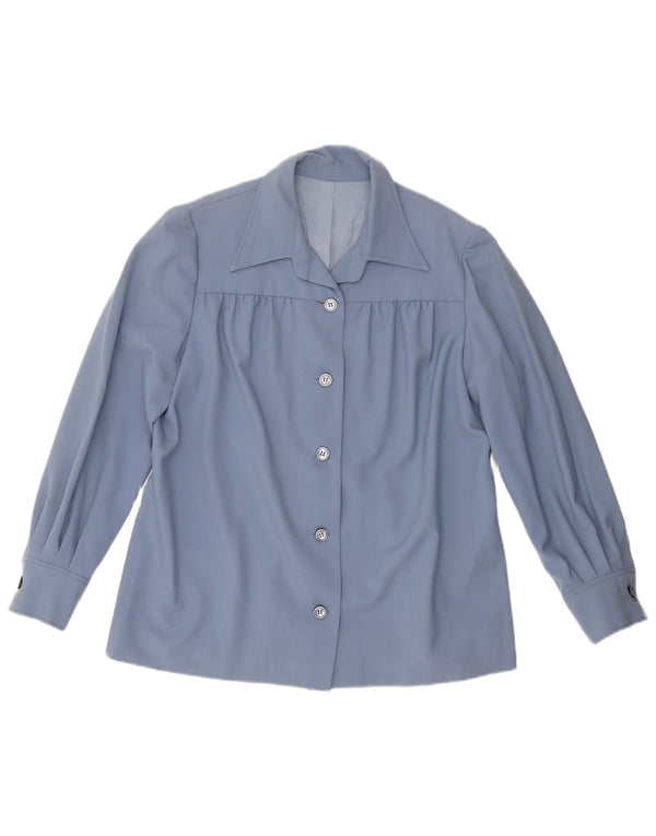 VINTAGE Γυναικείο Πουκάμισο UK 18 XL Μπλε